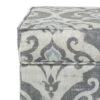 Wooden Hidden Storage Ottoman with Patterned Fabric Upholstery Gray/Blue - Benzara 2 Wooden Hidden Storage Ottoman with Patterned Fabric Upholstery Gray/Blue - Benzara -Ottomans Official Shop unnamed file 10005