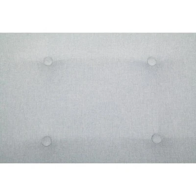 Tufted Fabric Mid-Century Modern Storage Ottoman & Walnut Legs Light Gray - OFM 10 Tufted Fabric Mid-Century Modern Storage Ottoman & Walnut Legs Light Gray - OFM – Image 8