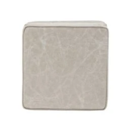 Square Storage Ottoman with Piping and Lift Off Lid Distressed Tan Faux Leather - WOVENBYRD -Ottomans Official Shop unnamed file 10021