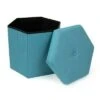 Devon Foldable Hexagon Storage Ottoman Light Blue - Humble Crew -Ottomans Official Shop unnamed file 10025