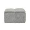 Stout Storage Ottoman Polyester/Metal/Wood Light Gray - LumiSource -Ottomans Official Shop unnamed file 10057