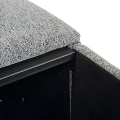 Stout Storage Ottoman Polyester/Metal/Wood Light Gray - LumiSource -Ottomans Official Shop unnamed file 10064