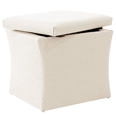 Tyler Storage Ottoman Linen - Skyline Furniture Olive 5 Tyler Storage Ottoman Linen - Skyline Furniture Olive – Image 3