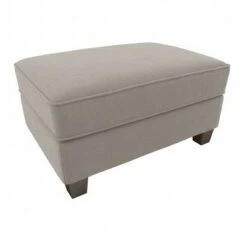 Stockton Storage Ottoman Herringbone Fabric - Bush Furniture Beige -Ottomans Official Shop unnamed file 10119