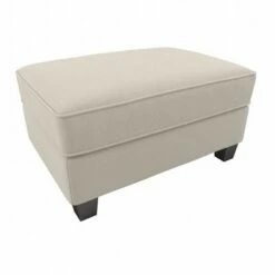 Stockton Storage Ottoman Herringbone Fabric - Bush Furniture Beige -Ottomans Official Shop unnamed file 10121