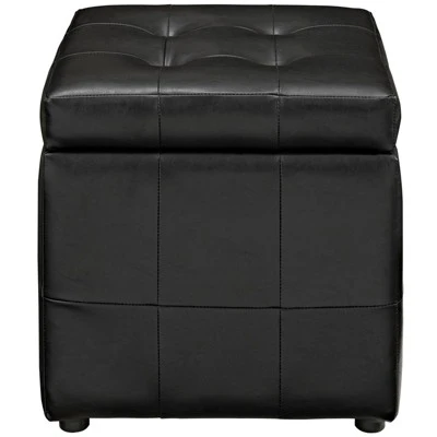 Volt Storage Upholstered Vinyl Ottoman - Modway 4 Volt Storage Upholstered Vinyl Ottoman - Modway – Image 2
