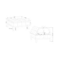 Darragh Split Lift Up Lid Storage Ottoman - HOMES: Inside + Out Gray -Ottomans Official Shop unnamed file 10134