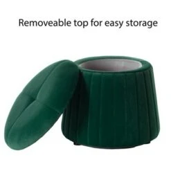 Fabulaxe Modern Tufted Velvet Mushroom Shape Storage Ottoman Storage Stool Trunk 12 Fabulaxe Modern Tufted Velvet Mushroom Shape Storage Ottoman Storage Stool Trunk -Ottomans Official Shop unnamed file 10152