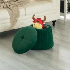 Fabulaxe Modern Tufted Velvet Mushroom Shape Storage Ottoman Storage Stool Trunk 16 Fabulaxe Modern Tufted Velvet Mushroom Shape Storage Ottoman Storage Stool Trunk -Ottomans Official Shop unnamed file 10156