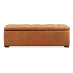 Dani Storage Ottoman - Poly & Bark Madagascar Cocoa