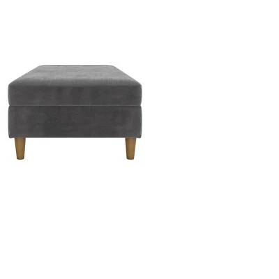 DHP Hartford Storage Ottoman - Dorel Home Products Black 2 DHP Hartford Storage Ottoman - Dorel Home Products Black