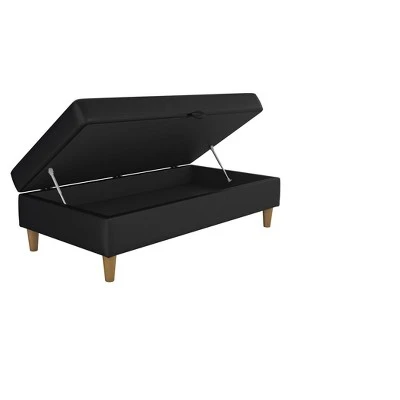 DHP Hartford Storage Ottoman - Dorel Home Products Black 5 DHP Hartford Storage Ottoman - Dorel Home Products Black – Image 4