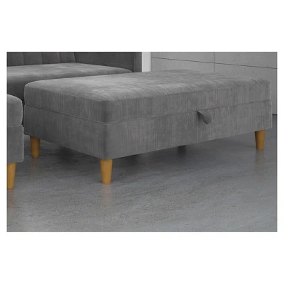 DHP Hartford Storage Ottoman - Dorel Home Products Black 10 DHP Hartford Storage Ottoman - Dorel Home Products Black – Image 9