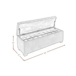 Carson Tufted Storage Ottoman - Picket House Furnishings Deep Emerald -Ottomans Official Shop unnamed file 1024