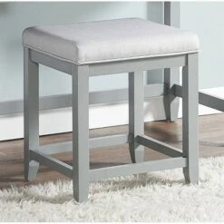 Vista Vanity Stool - Crosley White -Ottomans Official Shop unnamed file 10278