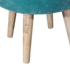 Mila Backless Vanity Ottoman Stool Teal - Hillsdale Furniture -Ottomans Official Shop unnamed file 10282