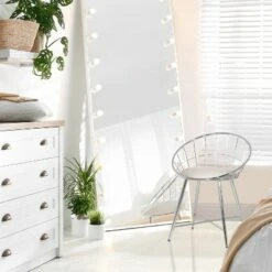 Bullock Rounded Disc Metal Vanity Stool Cream - Hillsdale Furniture -Ottomans Official Shop unnamed file 10292