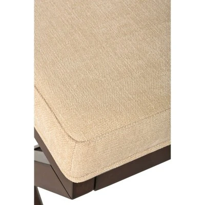 18.5" Morgan Backless Upholstered Wood Vanity Stool Golden Beige - Hillsdale Furniture 4 18.5" Morgan Backless Upholstered Wood Vanity Stool Golden Beige - Hillsdale Furniture – Image 2