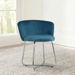 Marisol Metal Vanity Stool Blue - Hillsdale Furniture -Ottomans Official Shop unnamed file 10335