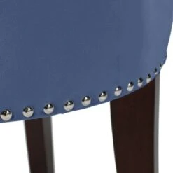 Lena Wood Vanity Stool Blue Velvet - Hillsdale Furniture -Ottomans Official Shop unnamed file 10370