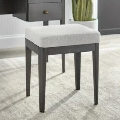 Ottomans Official Shop 17 Parc Vanity Stool Gray - Lifestorey