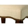 19" Hamilton Backless Upholstered Wood Vanity Stool Burnished Oak/Cream - Hillsdale Furniture -Ottomans Official Shop unnamed file 10445