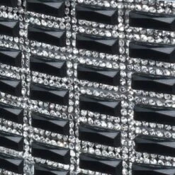 18" Venice Metal Backless Vanity Stool with Faux - Hillsdale Furniture Black Crystal/chrome 18 18" Venice Metal Backless Vanity Stool with Faux - Hillsdale Furniture Black Crystal/chrome -Ottomans Official Shop unnamed file 10453