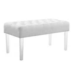 Ella 35" Bench - Linon Light Gray -Ottomans Official Shop unnamed file 1088