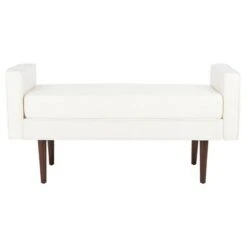 Henri Mid-Century Bench - Safavieh Cream/walnut -Ottomans Official Shop unnamed file 1108