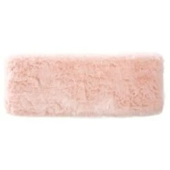 Faux Fur Rectangle Bench - Pink - HomePop -Ottomans Official Shop unnamed file 1124