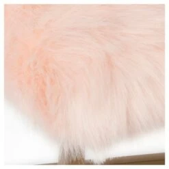 Faux Fur Rectangle Bench - Pink - HomePop -Ottomans Official Shop unnamed file 1126