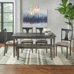 Burntwood Dining Bench Gray - Buylateral -Ottomans Official Shop unnamed file 1129