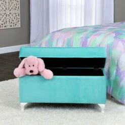 Kids' Diva Decorative Storage Bench - HomePop Aqua 14 Kids' Diva Decorative Storage Bench - HomePop Aqua -Ottomans Official Shop unnamed file 1172