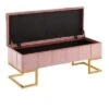 41" Midas Glam Storage Bench - LumiSource Steel/velvet Gold/white 1 41" Midas Glam Storage Bench - LumiSource Steel/velvet Gold/white -Ottomans Official Shop unnamed file 1178