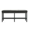 Norton Modern Faux Leather Upholstered Bench Black - Inspire Q