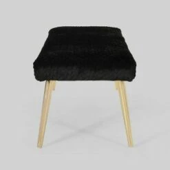 Capernaum Faux Fur Bench - Christopher Knight Home White -Ottomans Official Shop unnamed file 1220