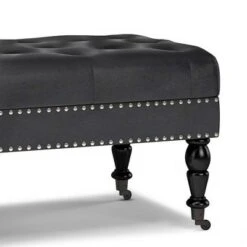 Donovan Tufted Ottoman Bench - WyndenHall Black/tweed Look Fabric -Ottomans Official Shop unnamed file 1242