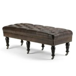 Donovan Tufted Ottoman Bench - WyndenHall Black/tweed Look Fabric -Ottomans Official Shop unnamed file 1247