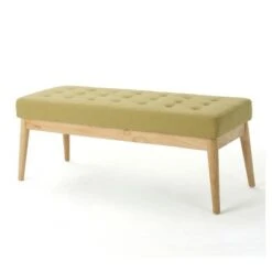 Saxon Upholstered Bench - Christopher Knight Home Green -Ottomans Official Shop unnamed file 1265