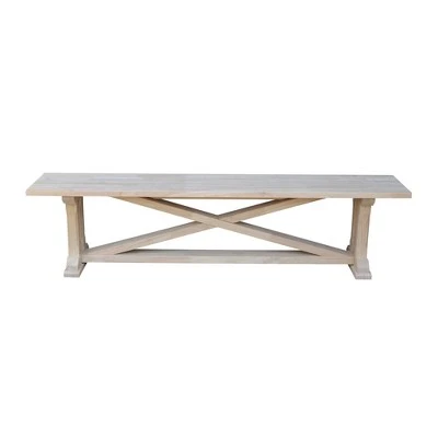 Alexa Bench Natural Wood - International Concepts 3 Alexa Bench Natural Wood - International Concepts