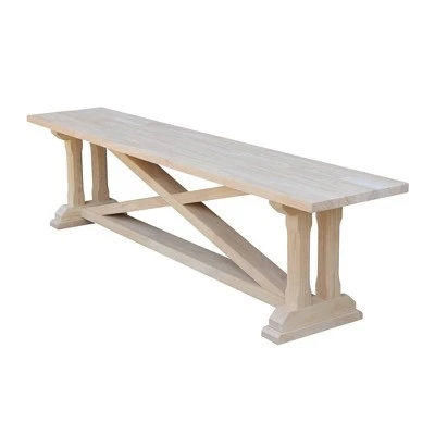 Alexa Bench Natural Wood - International Concepts 4 Alexa Bench Natural Wood - International Concepts – Image 2