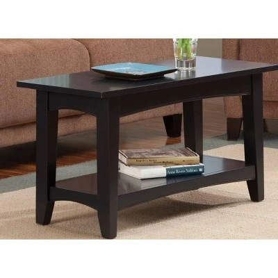 Alaterre Furniture Cottage Bench with Shelf - Alaterre Black 5 Alaterre Furniture Cottage Bench with Shelf - Alaterre Black – Image 3