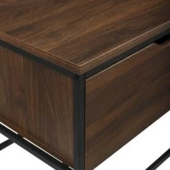 Modern 47.75" 2 Drawer Entry Storage Bench - Saracina Home Dark Walnut -Ottomans Official Shop unnamed file 1406
