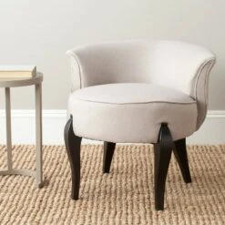 Mora Vanity Stool Taupe - Safavieh