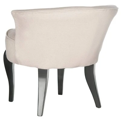 Mora Vanity Stool Taupe - Safavieh 5 Mora Vanity Stool Taupe - Safavieh – Image 3