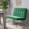47" Chequeset Minimalist Bench Settee Emerald - Christopher Knight Home -Ottomans Official Shop unnamed file 1431