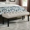 Diamond Button Tufted Upholstered Bed Bench - HomeFare Gray -Ottomans Official Shop unnamed file 1494