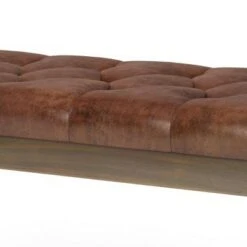Hopewell Tufted Ottoman Bench Distressed Saddle Brown - WyndenHall -Ottomans Official Shop unnamed file 1502