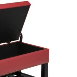 Riley Storage Ottoman Bench Faux Leather - WyndenHall Cream -Ottomans Official Shop unnamed file 1516