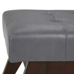 40" Tierney Mid Century Tufted Ottoman Bench Faux Leather - Wyndenhall Ash Blonde -Ottomans Official Shop unnamed file 1528